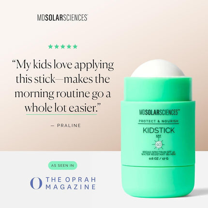 MDSolarSciences Mineral Sunscreen KidStick, Zinc Oxide, SPF 40, 0.6 Oz. / 17 g