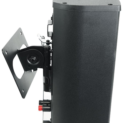 Rockville Wet Array 5 Noir 70V 60W Enceinte colonne murale commerciale pivotante, conception Line Array 2 voies, étanche IP55, utilisation intérieure/extérieure pour restaurants, églises, auditoriums