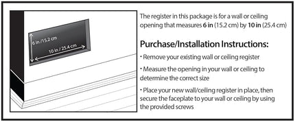 Decor Grates AJL610W-NKL Floor Register, Brushed Nickel Finish, 6x10