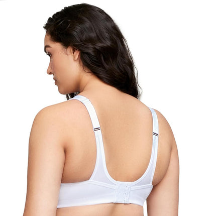 Glamorise No-Bounce Camisole Sports Wirefree Bra 1066 (Women's & Women's Plus) White