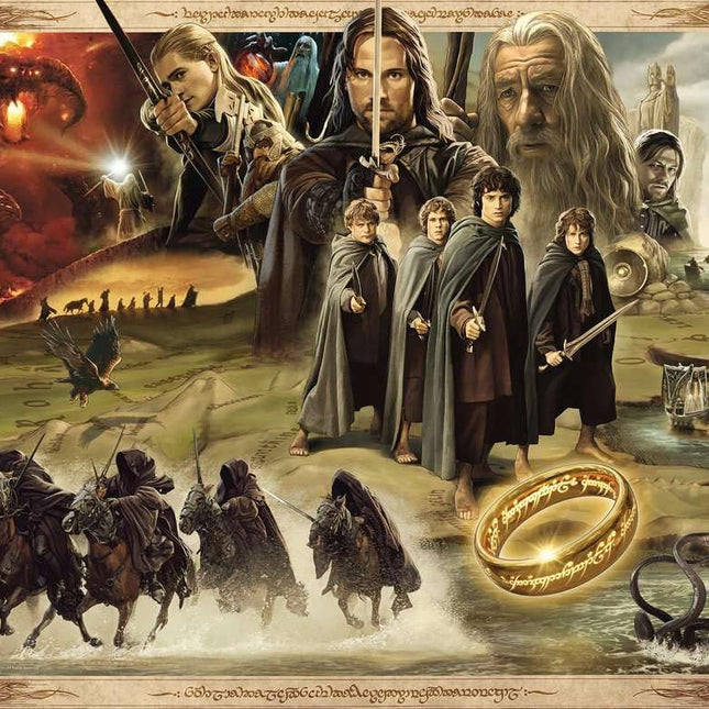Ravensburger - The Lord of the Rings: The Fellowship of the Ring 2000-Piece Jigsaw Puzzle for Fans & Adults