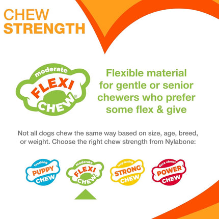 Nylabone FlexiChew Giant Chicken Flavored Bone Dog Chew Toy