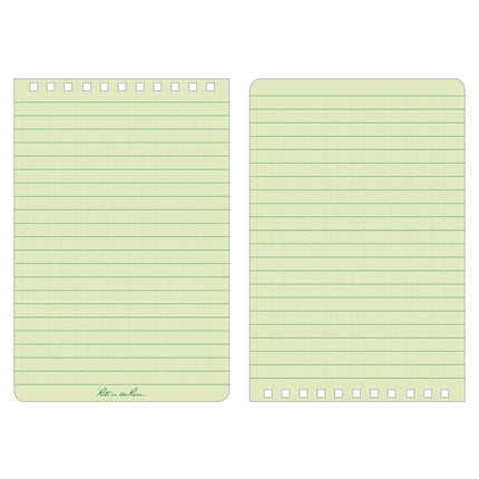 Rite in the Rain Weatherproof Top Spiral Notebook, 4" x 6", Green Cover, Universal Pattern, 6 Pack (No. 946L6)
