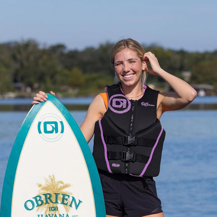O'Brien Women's Traditional Neoprene USCGA Life Jacket, Orchid, Large
