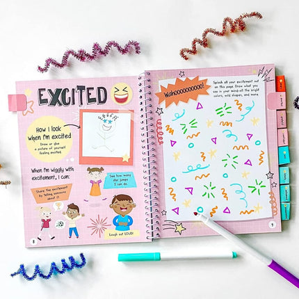 Learning Resources Express Your Feelings Journal, Activity Book for Kids to Recognise and Express Emotions and Feelings, Self-Regulate, Learn Mindfulness, Ages 5+