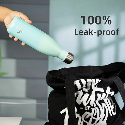 Konokyo Insulated Water Bottles,25oz Double Wall Stainless Steel Vacumm Metal Flask for Sports Travel,Mint
