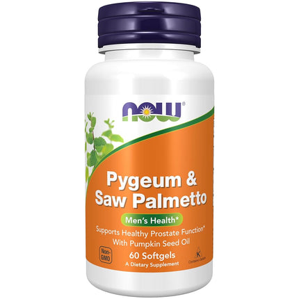 NOW Pygeum & Saw Palmetto,60 Softgels
