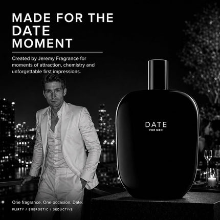 Fragrance One Date Extrait De Parfum Spray by Jeremy Fragrance for Men, 3.4 Ounce