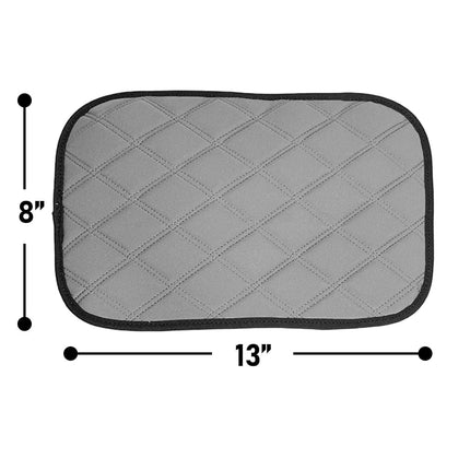 FH Group Neosupreme Black Diamond Pattern Center Console Pad � Water-Resistant Armrest Cover Protector for Cars, SUVs & Trucks