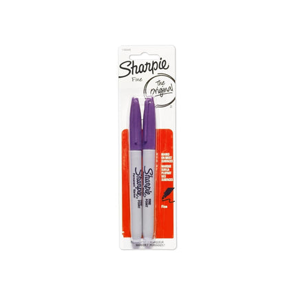 Sharpie Permanent Marker, Fine Point, Black (Pack of 12). 2 unidades berry