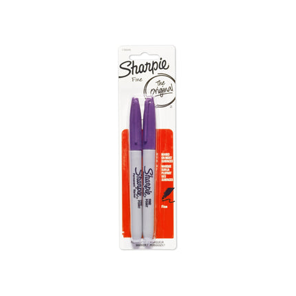 Sharpie Permanent Marker, Fine Point, Black (Pack 