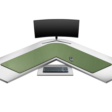 Mydours L-Shape Desk Pad, (135+135) x40cm Mega PU 