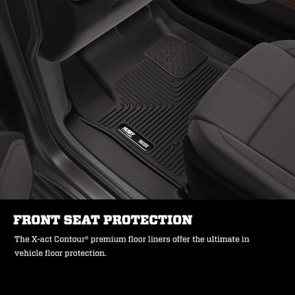 Husky Liners Fits 2014-18 Chevrolet Silverado/GMC Sierra 1500 Double Cab,2019 Chevrolet Silverado 1500 LD/GMC Sierra 1500 Limited Double Cab,2015-19 Silverado/Sierra 2500/3500