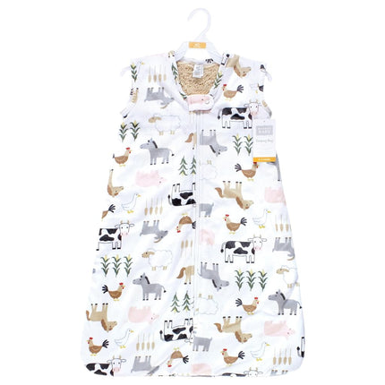 Hudson Baby Saco de dormir de felpa de piel sintética unisex para bebé, manta usable, diseño Vintage Blossom, de 6 a 12 meses