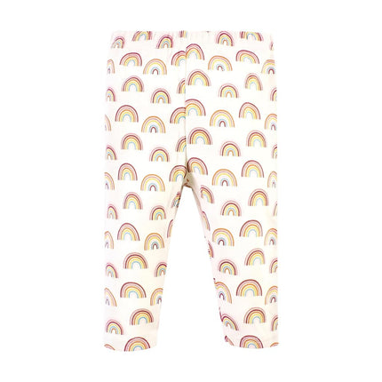 Hudson Baby Unisex Baby Bodysuits y Pantalones de Manga Larga, Sunshine Rainbows Manga Larga, Recién Nacido, Sunshine Rainbows Manga Larga, Recién Nacido
