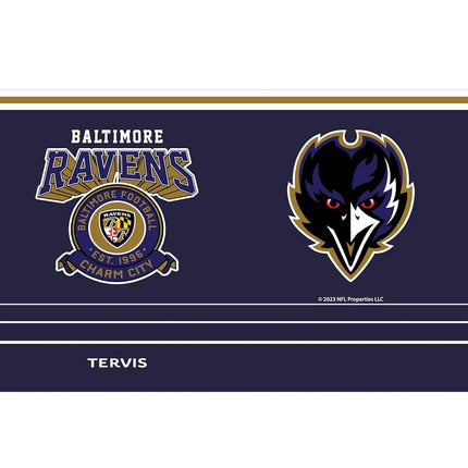 Tervis NFL Baltimore Ravens-Vintage Insulated Tumbler, 30oz, Stainless Steel