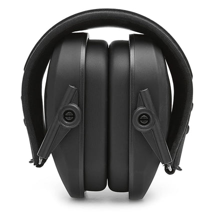 Walker's Razor Slim Passive Earmuff - Ultra Low-Profile Earcups - Black