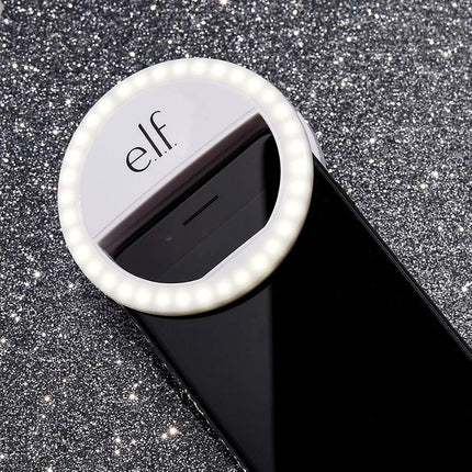 e.l.f. Glow On The Go Selfie Light, Ring Light for Phone, 36 Bulbs, 3 Brightness Levels, Illuminates, Highlights, Creates On-The-Go Photo Studio, 2x AAA Batteries Included