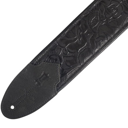 Levy's Leathers - Sundance 3" wide Embossed Leather Guitar Strap; Western Series - Rose (M4WP-007)