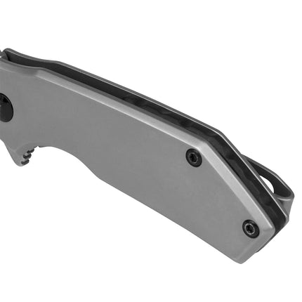 Kershaw Valve Frame Lock Knife Bead Blast Stainless Steel (2.25" Stonewash) 1375