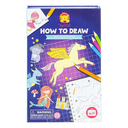 Tiger Tribe How to Draw Fantasy, 14 Piece Kids Drawing Set