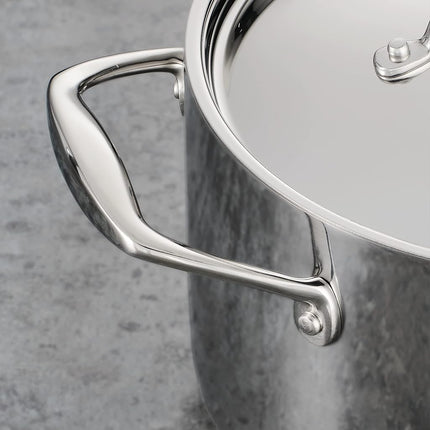 Tramontina 4 Quart Stainless Steel Triple Layer Sauce Pan with Lid 80116/024DS