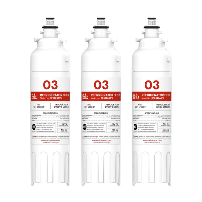 Brio LT800P & ADQ73613401 Water Filter Replacement
