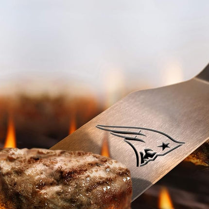 YouTheFan NFL New England Patriots, Juego de barbacoa Spirit Series de 3 piezas, acero inoxidable, 55.88 x 22.86 cm