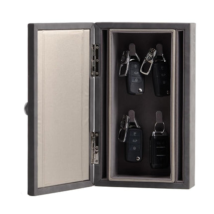 CKEYRE Faraday Key Organiser | Key Holder | Faraday Box for Car Keys | Signal Blocking box for car keys | Anti-theft Protection (Dark Grey)