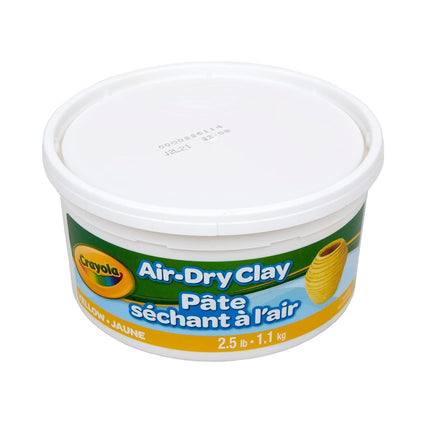 Arcilla de secado al aire Crayola, recipiente de 2.5 lb, amarillo