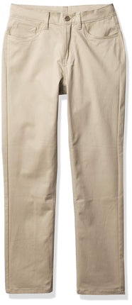 Nautica Boys' Big Flat Front Stretch Twill Chino P