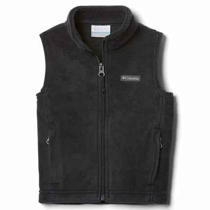 Columbia Boys' Steens Mountain Fleece Vest, Black, X-Small