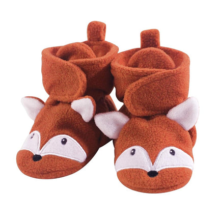 Hudson Baby Unisex-Baby Cozy Fleece Booties, Orang