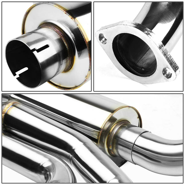 DNA MOTORING CBE-CC97-57L-T8 Stainless Steel Cat Back Exhaust System [Compatible with 97-04 Chevy Corvette V8 5.7L]