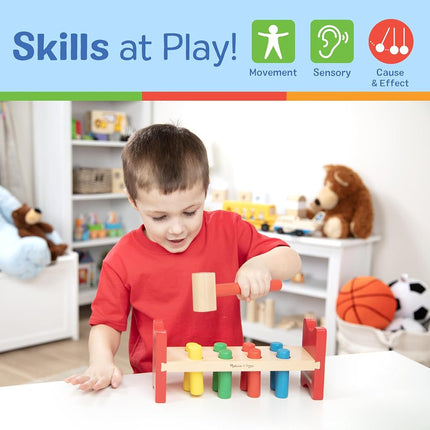 Melissa & Doug Pound-a-Peg | Developmental Toy | Motor Skills | Problem Solving | 2+ | Gift for Boy or Girl