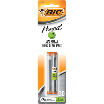 BIC Pencil Lead Refills, Medium Point (0.7mm), 30ct (L730P1) by BIC
