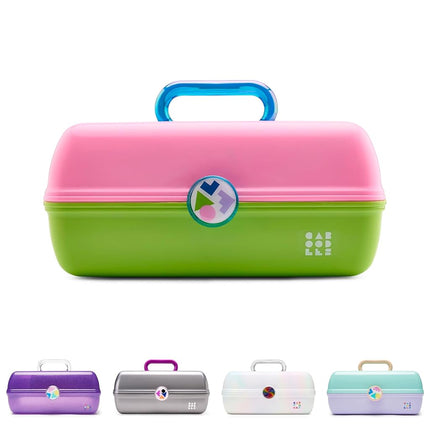 Caboodles On-The-Go Girl Makeup Box, Two-Tone Pink