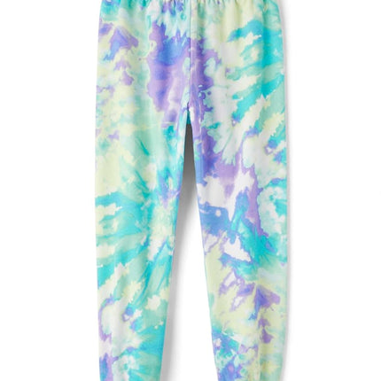 The Children's Place Girls' Active Jogger Pants, Green Glow Tie Dye, XX-Large