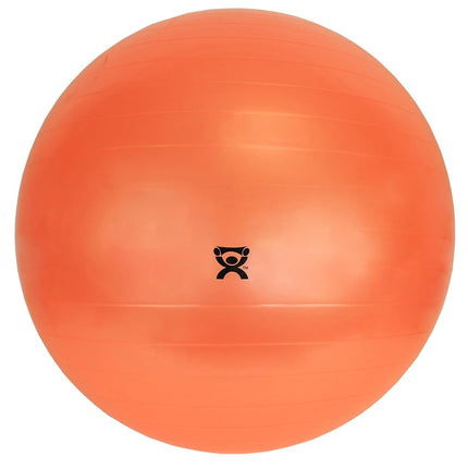 CanDo Exercise Ball, non-slip, inflatable, orange,