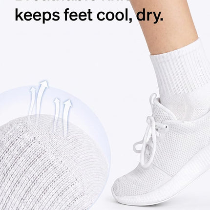 HUE Women's Air Sport 3 Pair Pack Mini Crew Socks, Assorted, One size