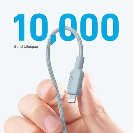Anker 310 USB C to Lightning Cable(6FT,2Pack, Blue), MFi Certified for iPhone 14 Series, and More(Charger Not Included)