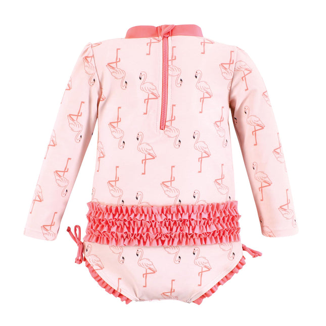 Mamelucos de algodón Hudson Baby unisex para bebé, monito, flamenco rosado, 3-6 meses