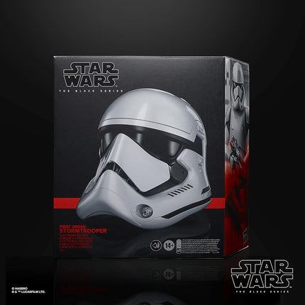 Star Wars The Black Series Casque Électronique Premium Stormtrooper du Premier Ordre, Article de Collection de Jeu de Rôle Le Dernier Jedi