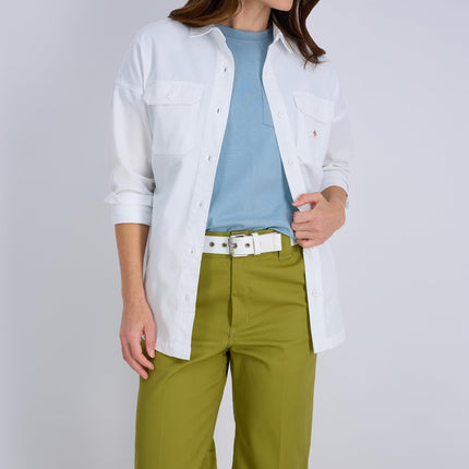Dickies womens Grommet Belt, White, Large