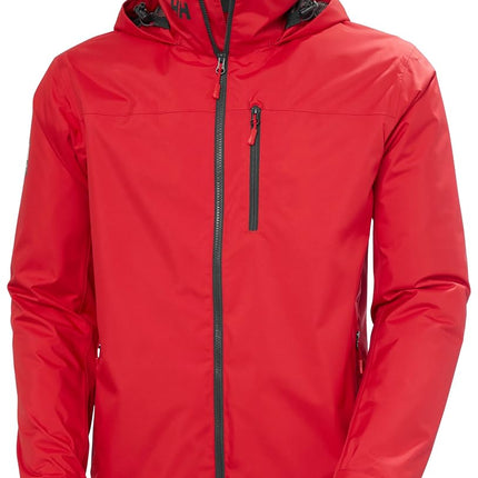 Helly Hansen Men's Crew Hooded Midlayer Jacket, Red 2.0, 2XL