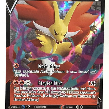 Delphox V 027/196 Lost Origin - Ultra Rare Holo Po