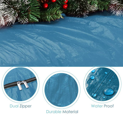 Hearth & Harbor Christmas Tree Storage Bag - Fits Up to 9 ft Holiday Trees - Large Christmas Tree Storage Box Container Made from Durable Waterproof Fabric with Handles & Dual Zipper
