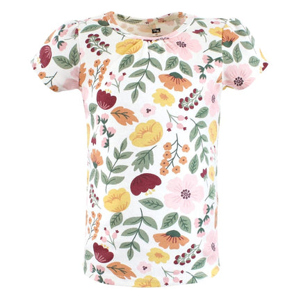 Hudson Baby Camisetas de manga corta unisex para bebé, diseño botánico de otoño, de 6 a 12 meses