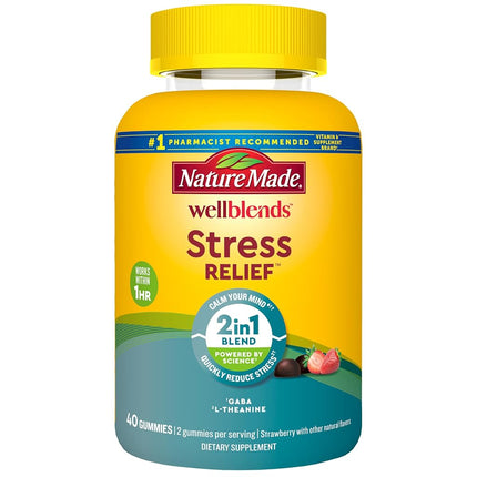 Nature Made Wellblends Stress Relief Gummies, L-th