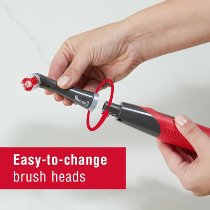 RUBBERMAID Power Scrubber with All-Purpose Grout Head, Gray, 1PC